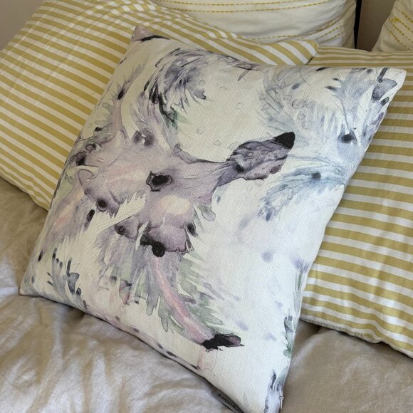 Eskayel Cocos Pillow in Cay, 18"x18" with feather insert - Picture 6 of 7